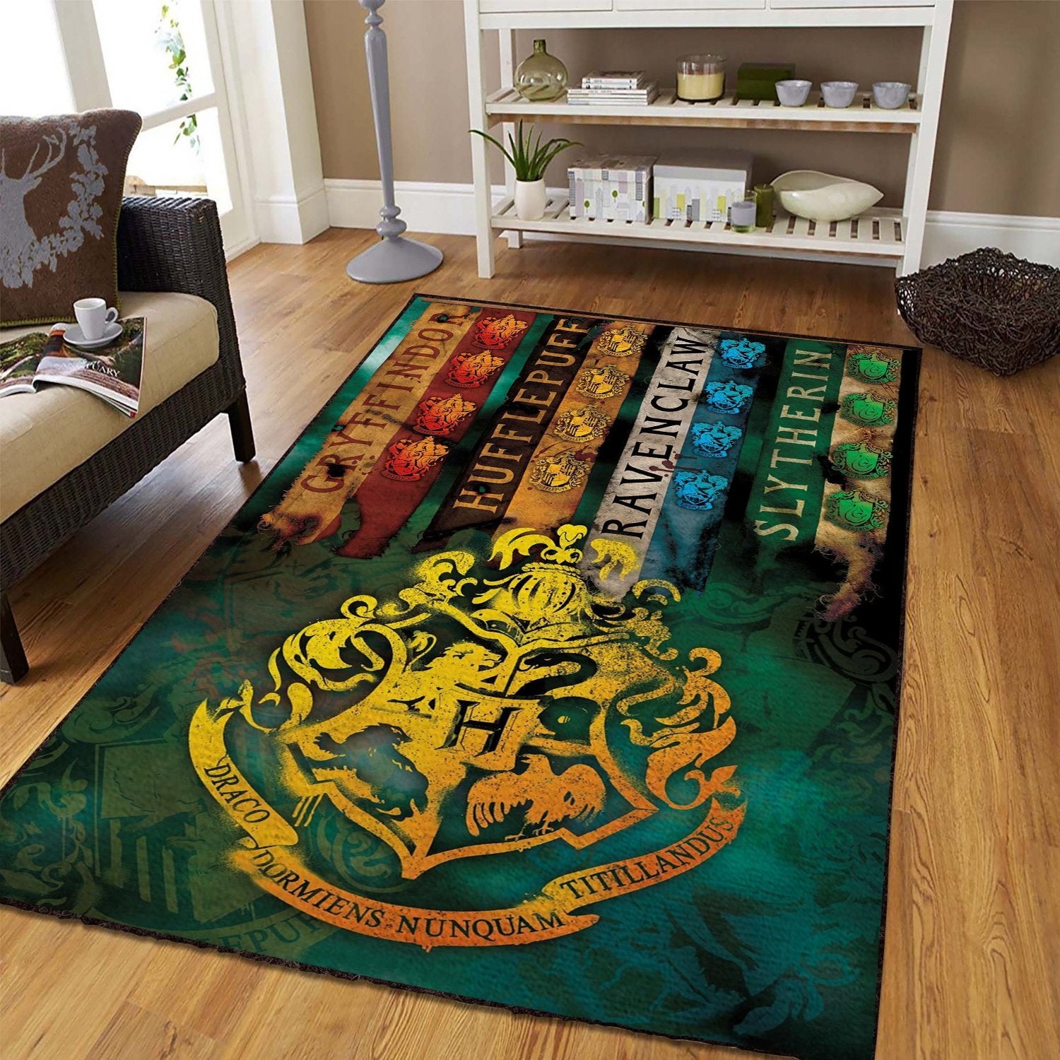 Harry Potter Hogwar House Rug All Over Print Area Rug Home Decor Bedroom Living Room Decor