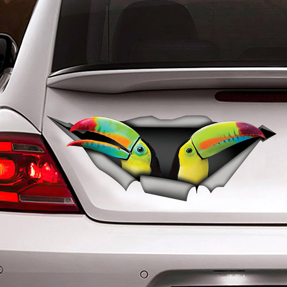 Best Keel-Billed Toucan Car 3D Stickers Decal Car Accessories Car Decoration Amazing Gift Idea