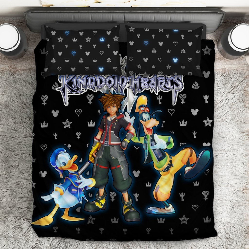 Kingdom Hearts Logo Pattern Bedding Set