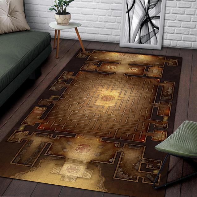 Labyrinth Of The Minotaur Area Rug Home Decor Bedroom Living Room Decor