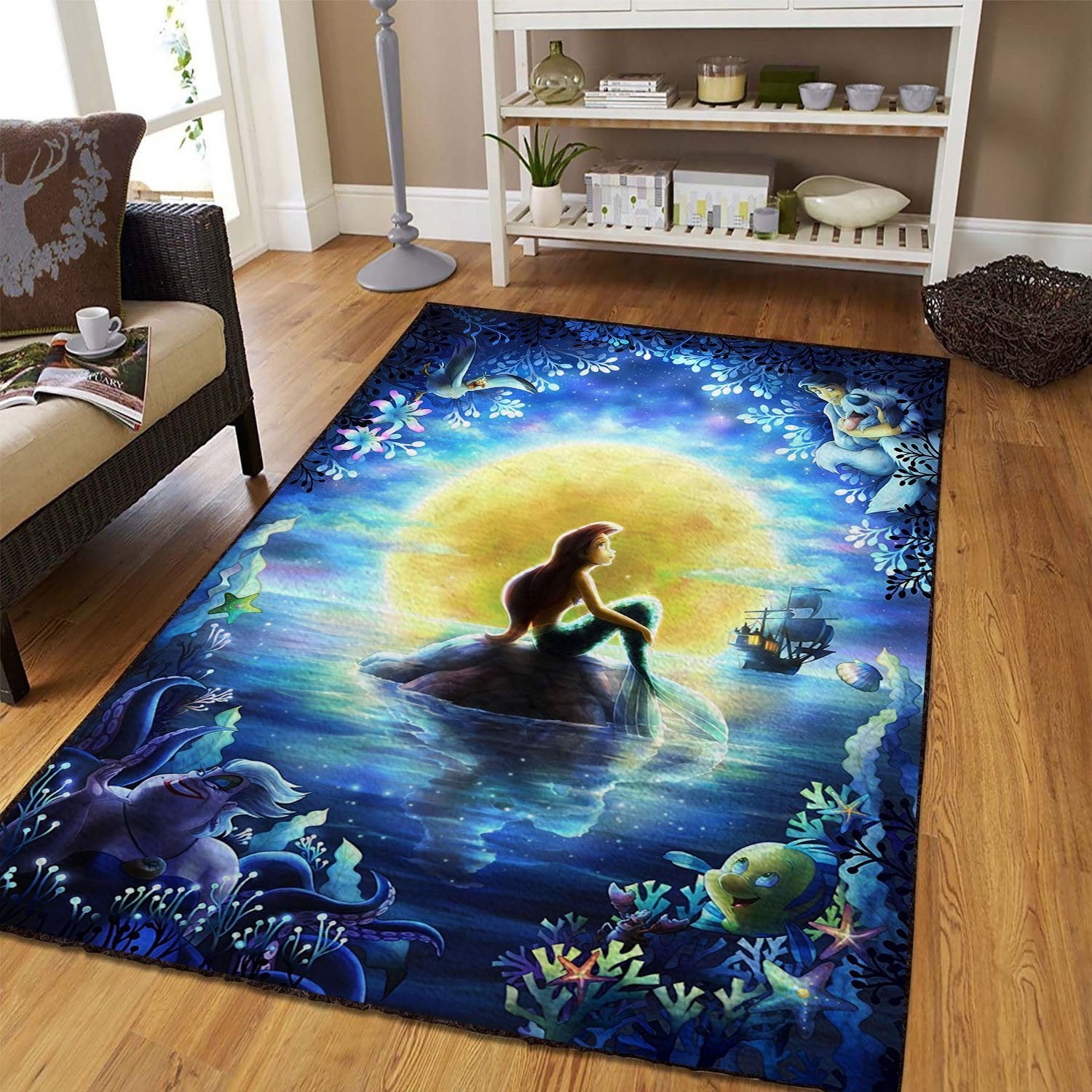 The Little Mermaid Area Rug Home Decor Bedroom Living Room Decor