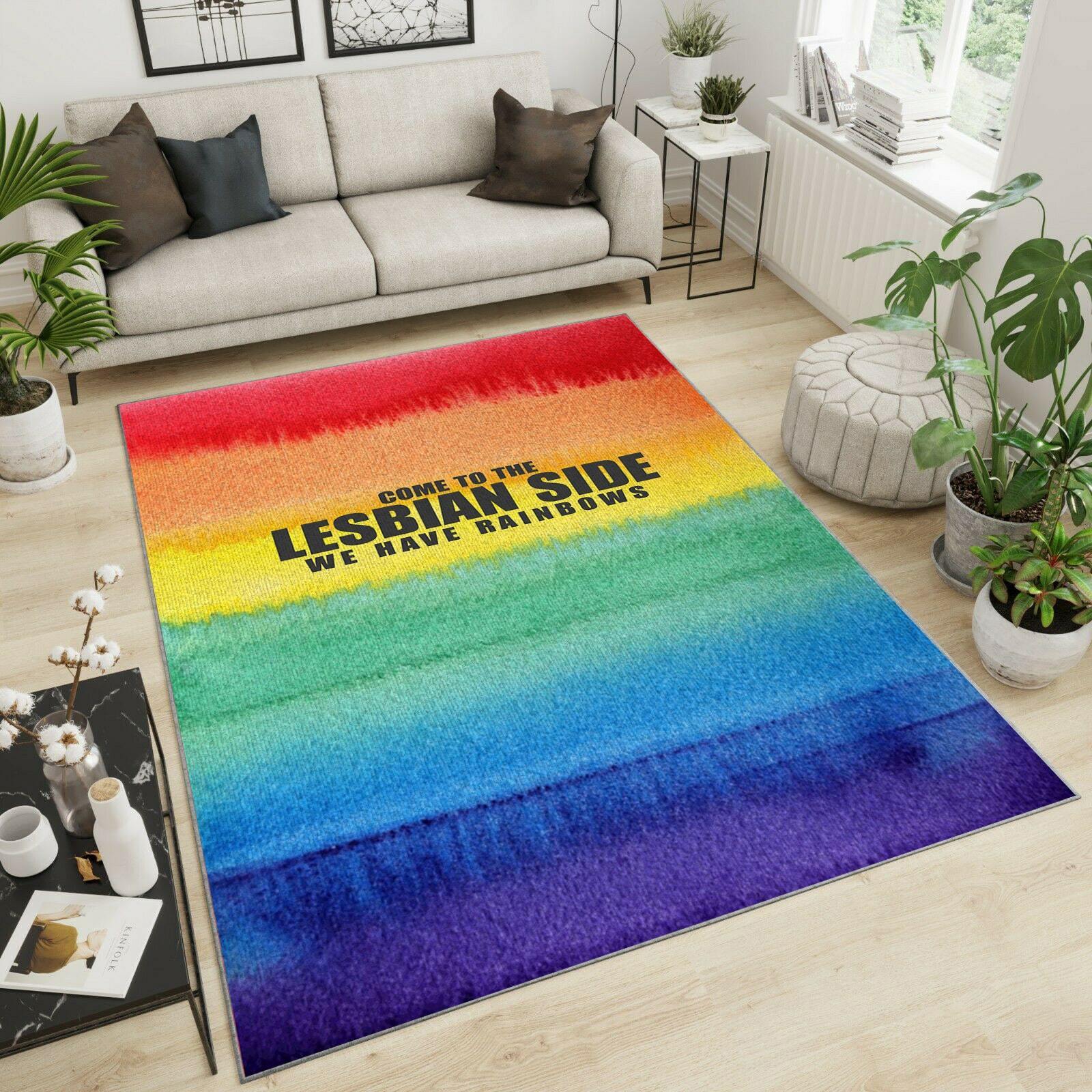 Lgbt-Lesbian Area Rug Home Decor Bedroom Living Room Decor