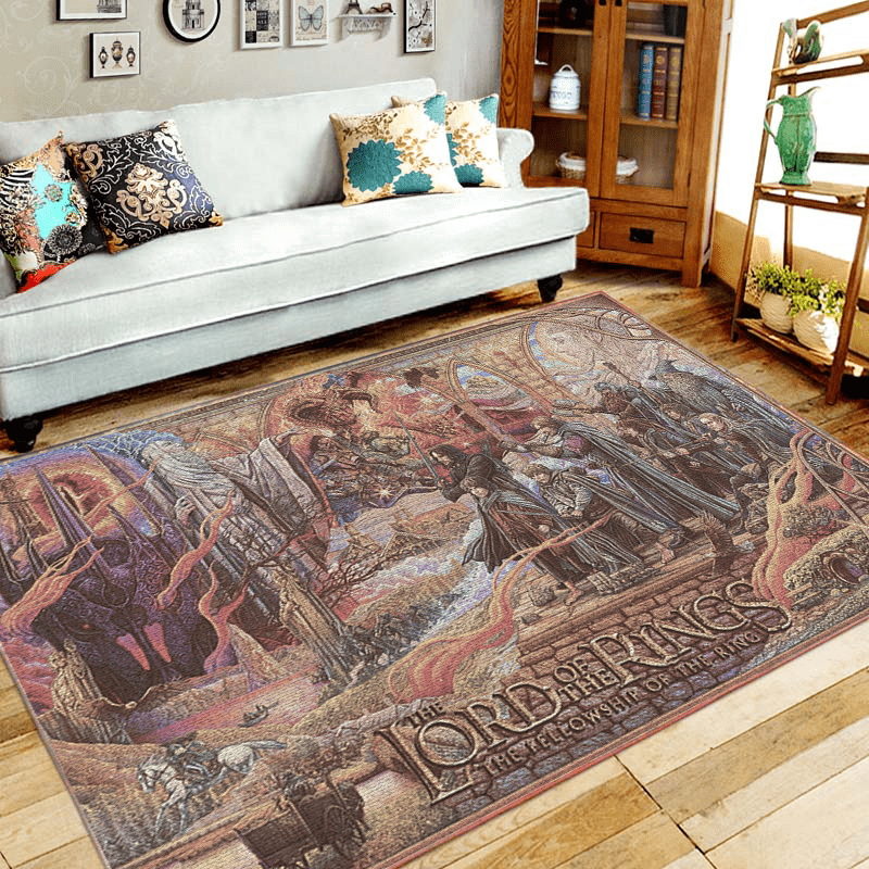 Lord Of The Ring Area Rug Home Decor Bedroom Living Room Decor