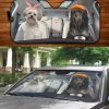 Two Lowchens Family Car Windshield Auto Sunshade Amazing Best Gift Ideas 2021