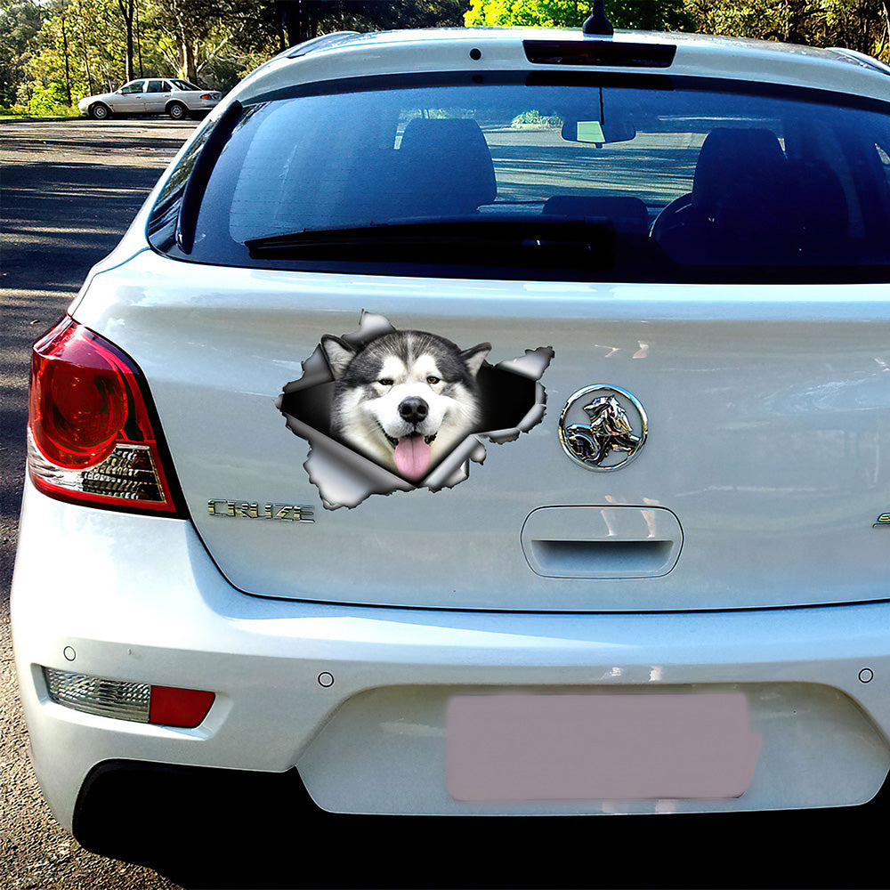 Best Malamute Car 3D Stickers Decal Car Accessories Car Decoration Amazing Gift Idea