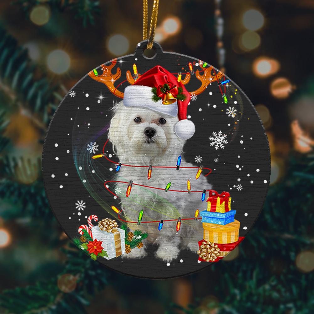 Maltese Dog Santa Claus Christmas X Mas Reindeer Christmas Ornament 2022 Amazing Decor Ideas