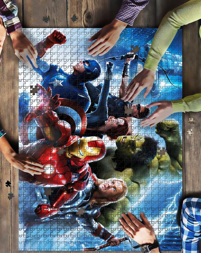 Avengers Characters Mock Jigsaw Puzzle Kid Toys