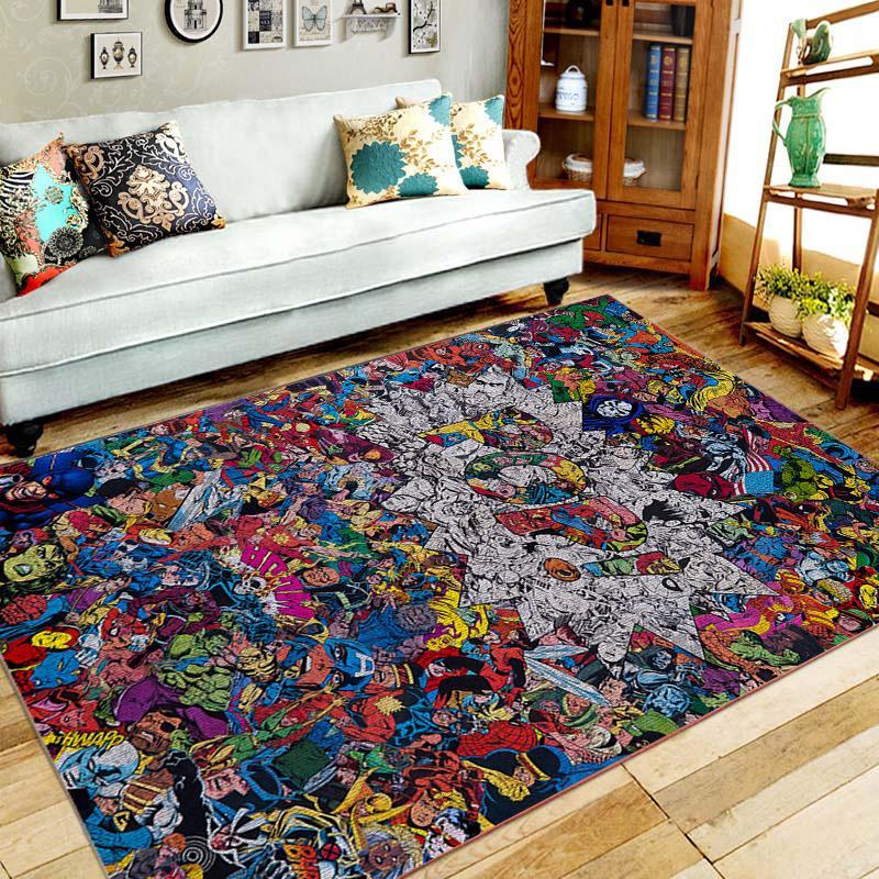 Comics Area Rug Home Decor Bedroom Living Room Decor