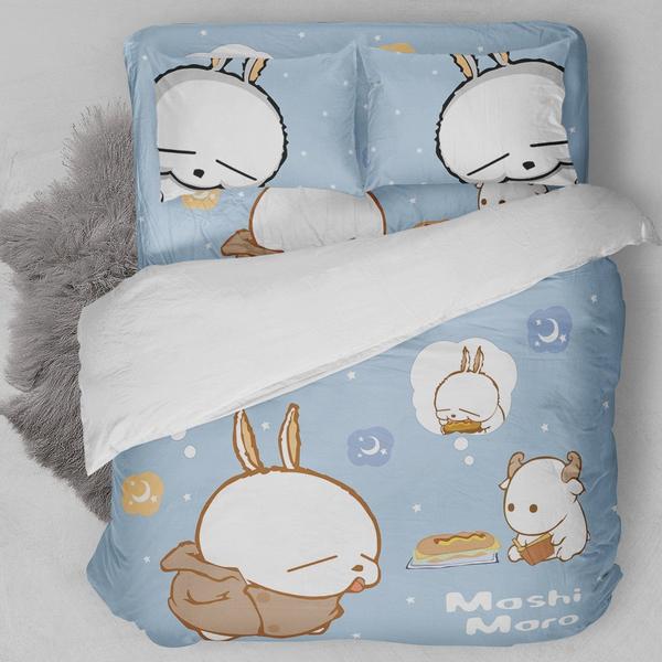 Mashimaro Light Blue Bedding Set