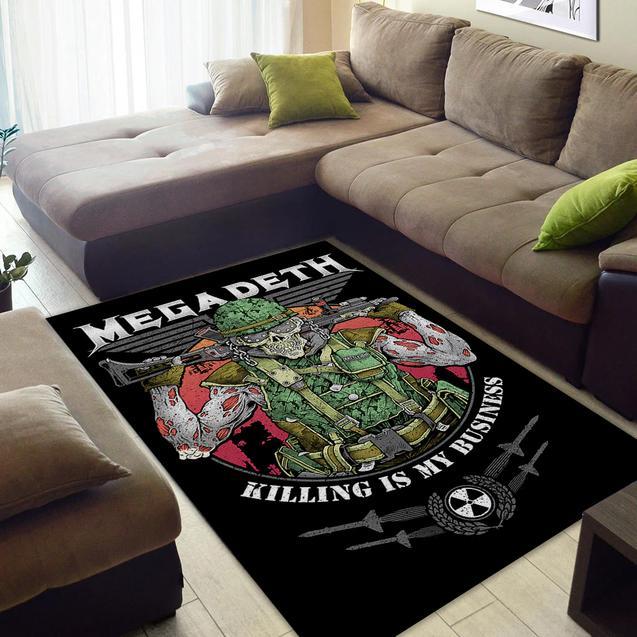 Megadeth Area Rug Home Decor Bedroom Living Room Decor