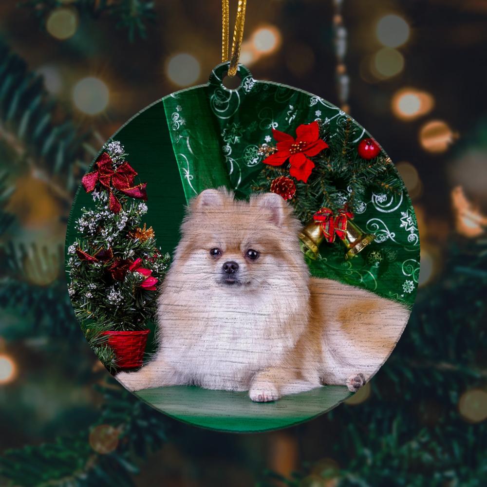 Merry Christmas Pomeranian 2 Christmas Ornament 2022 Amazing Decor Ideas