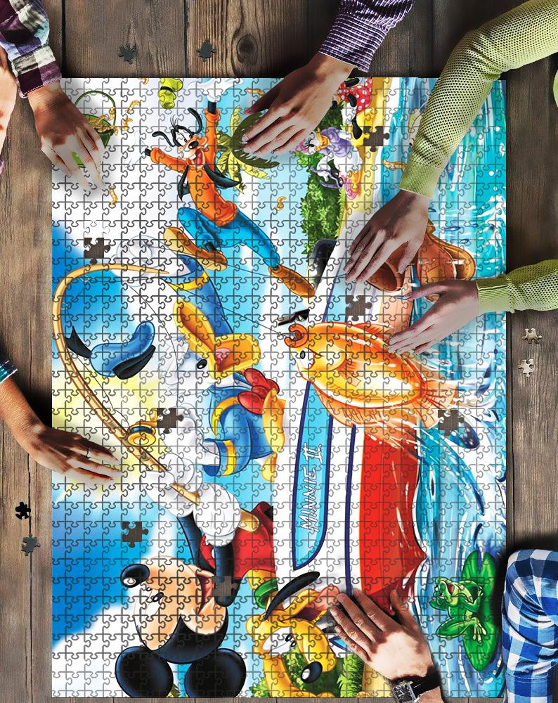 Mice Mouse & Friends Fishing Jigsaw Mock Puzzle