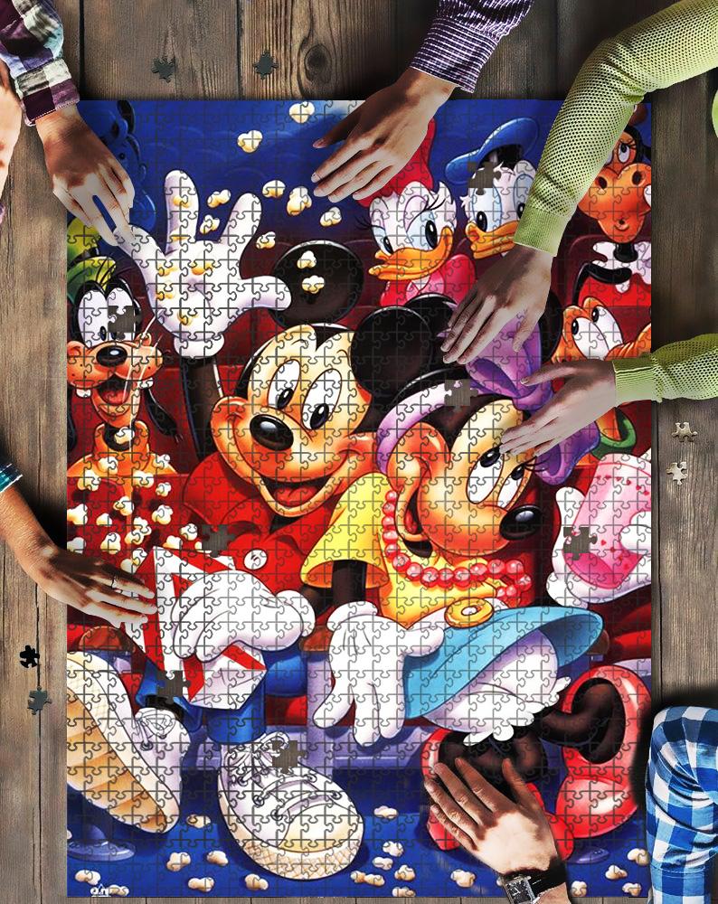 Mice Mouse And Friends At The Movies Jigsaw Mock Puzzle