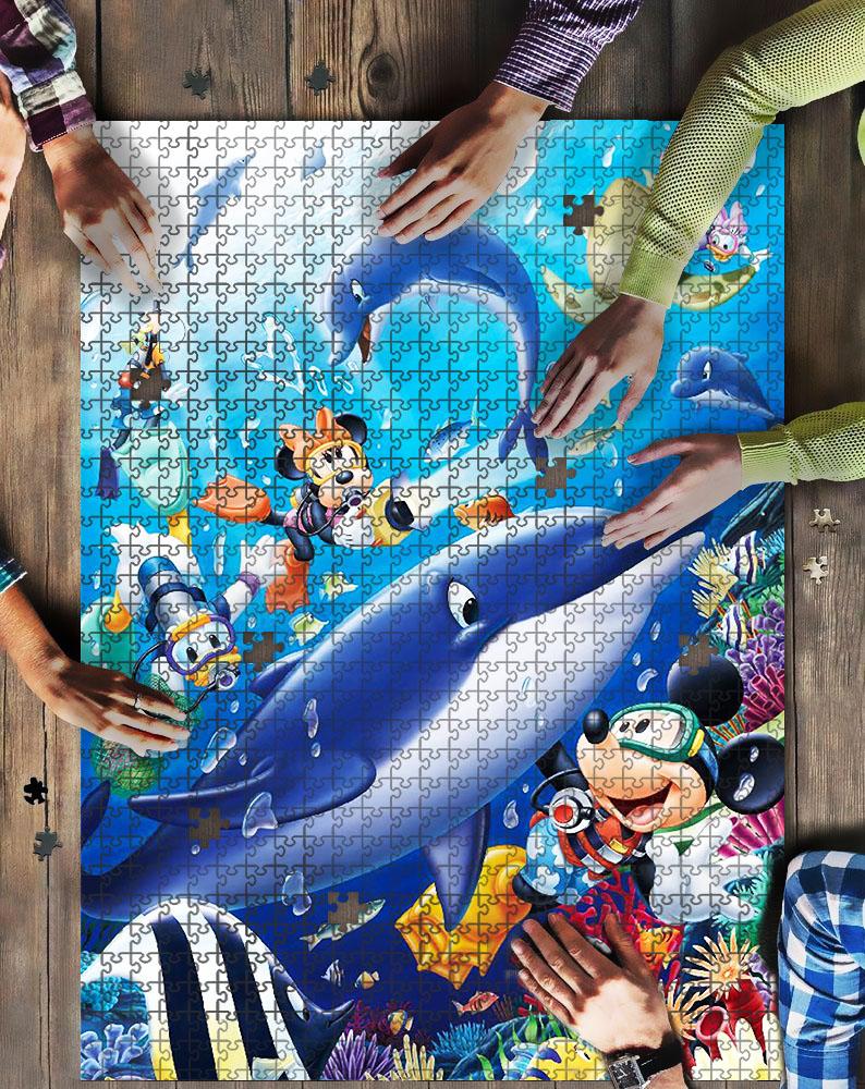 Mice And Friends Under The Sea Jigsaw Mock Puzzle