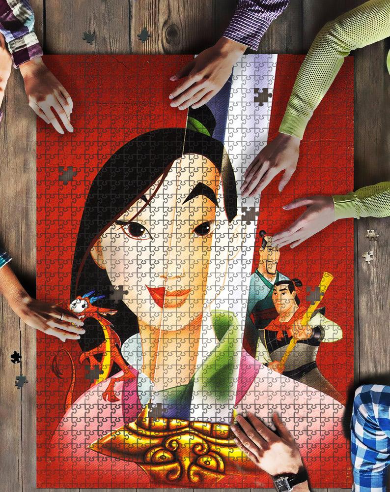 Mulan Cartoon Jigsaw Mock Puzzle