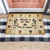 D&D Welcome To Our Home All Over Printing Doormat Area Rug Home Decor Bedroom Living Room Decor