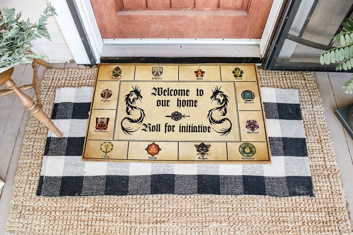 D&D Welcome To Our Home All Over Printing Doormat Area Rug Home Decor Bedroom Living Room Decor