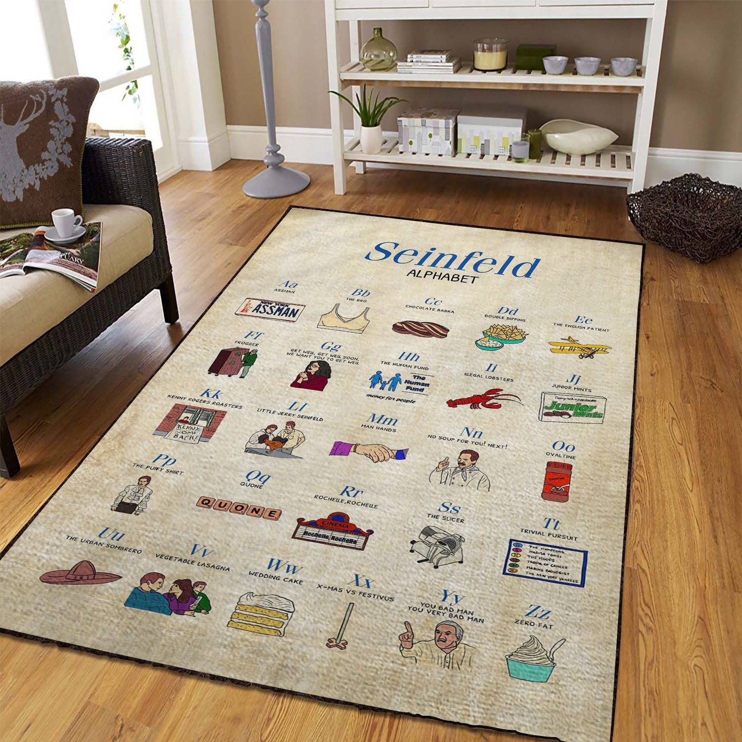 Seinfeld Area Rug Floor Home Room Decor