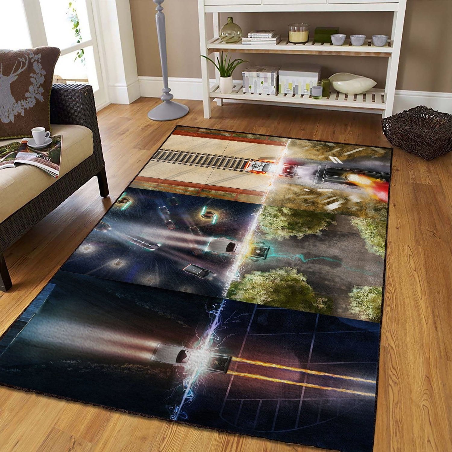 Back To The Future Area Rug Floor Home Room Decor