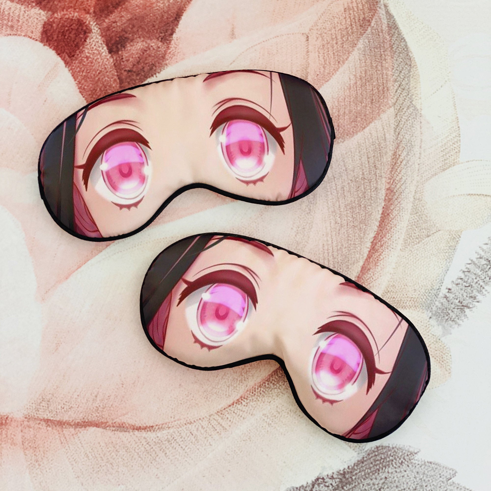 Nezuko Demon Slayer Eyes Custom Anime Eye Sleep Mask