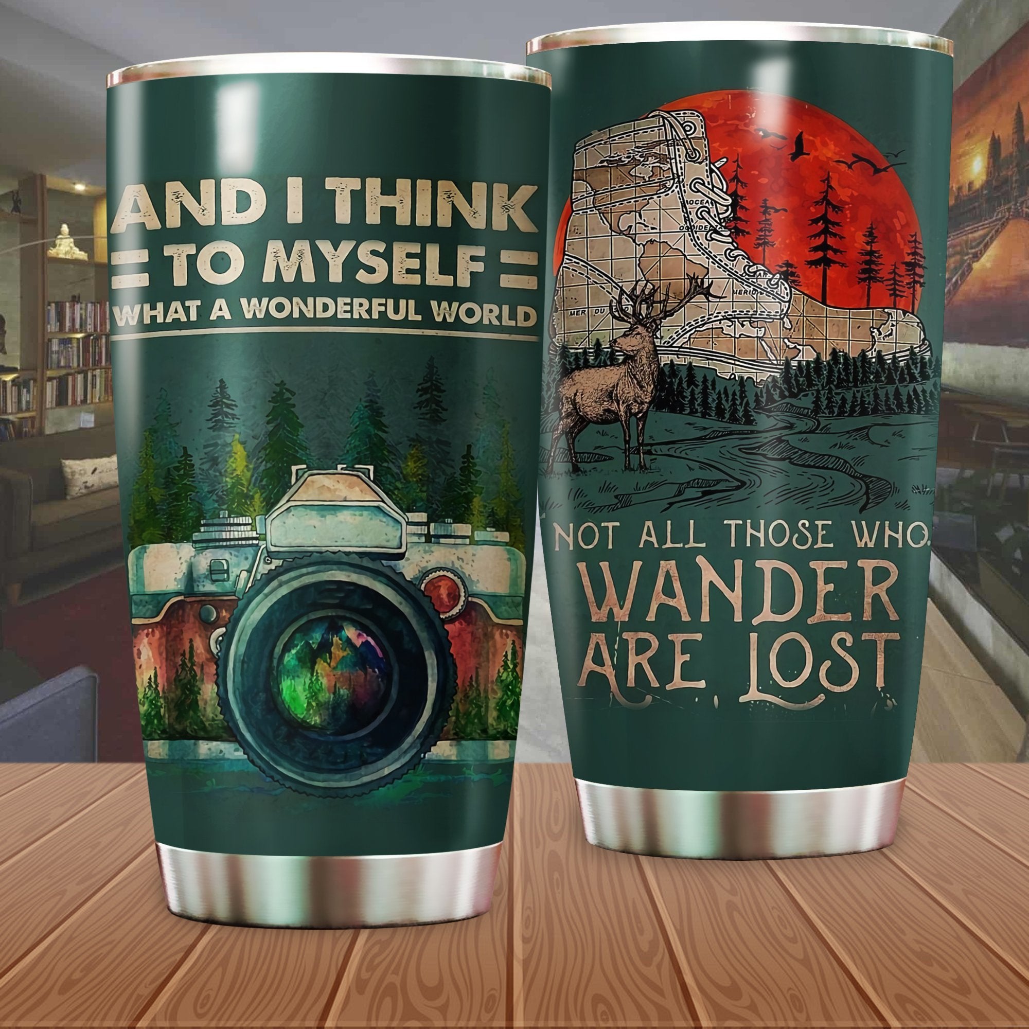 Not All Those Who Wander Are Lost Camping Camfire Tumbler 2021