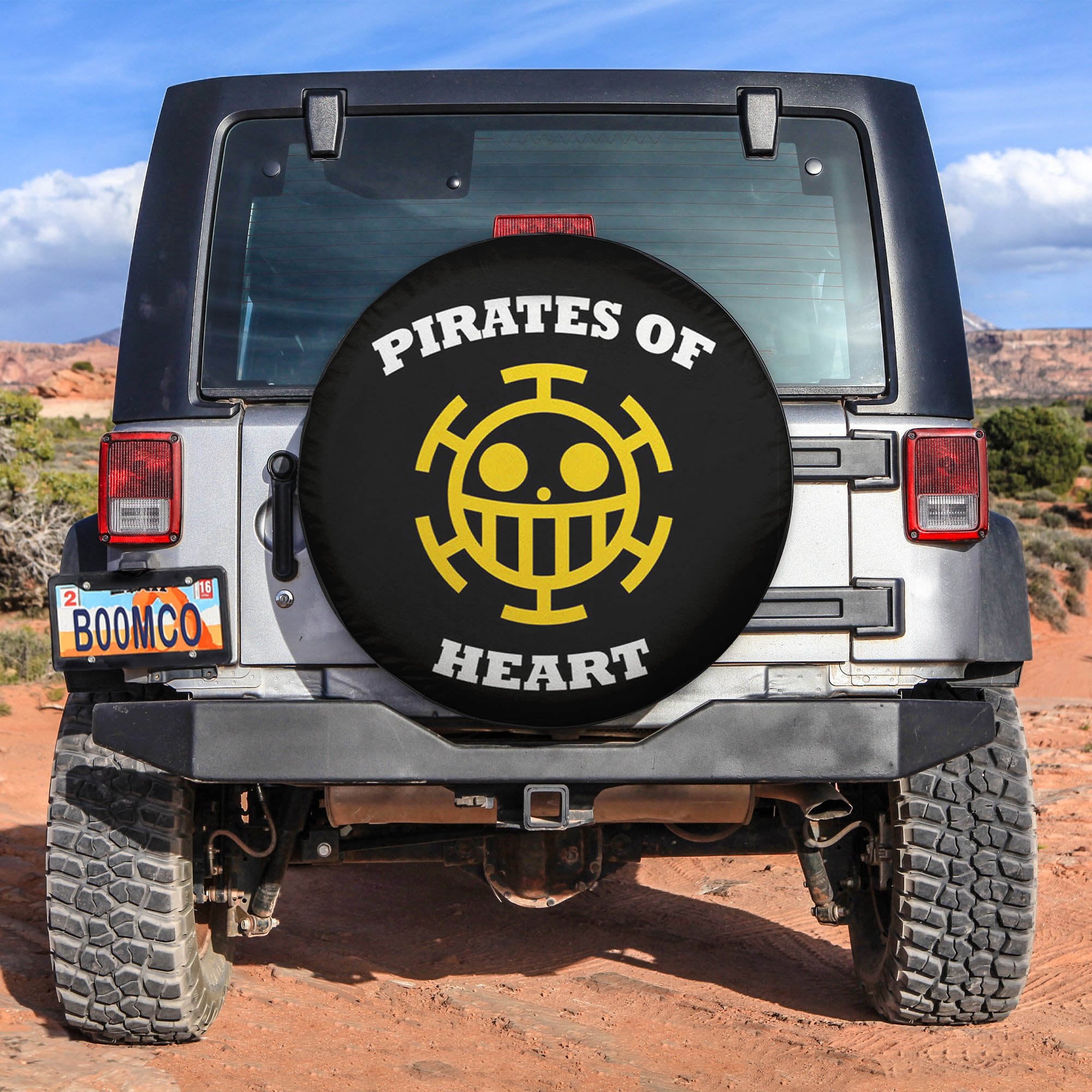 One Piece Heart Spare Tire Covers Gift For Campers