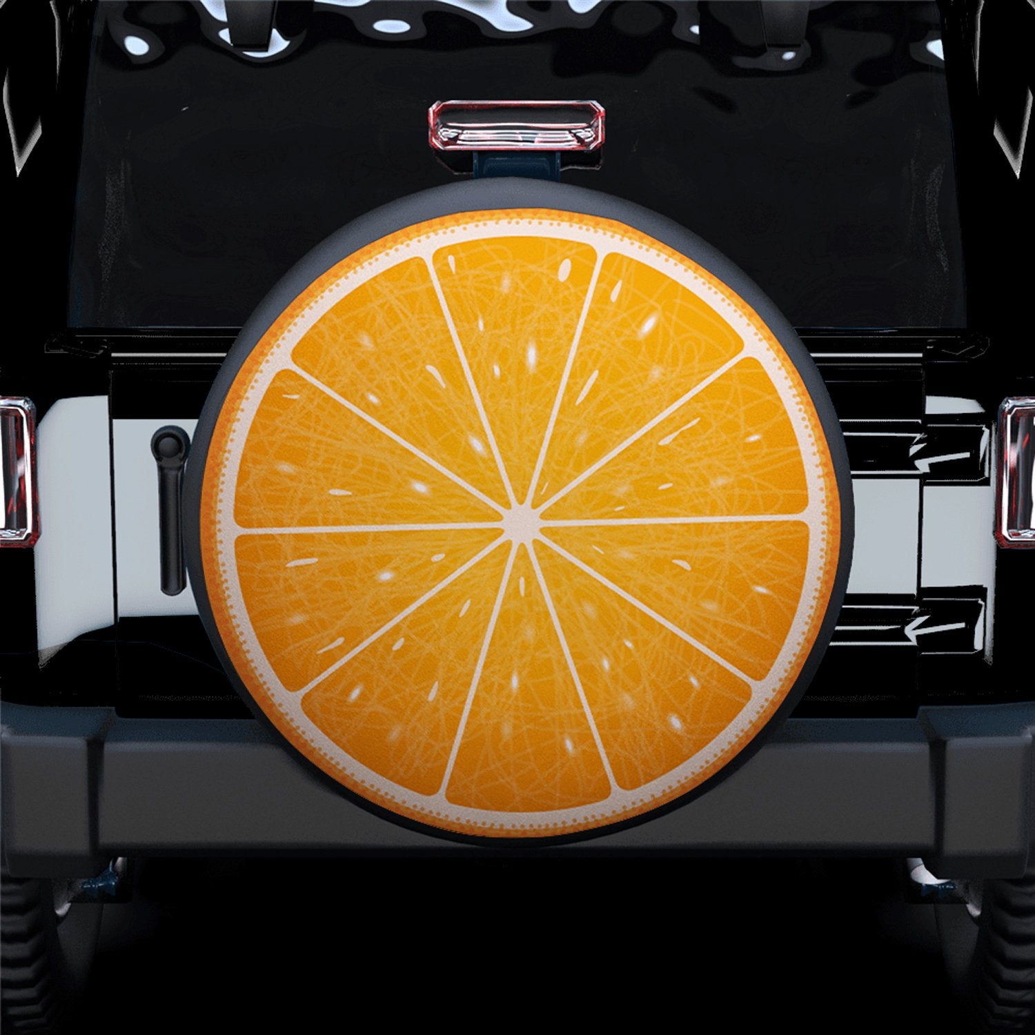 Orange Art Spare Tire Covers Gift For Campers
