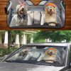 Two Otterhounds Family Car Windshield Auto Sunshade Amazing Best Gift Ideas 2021