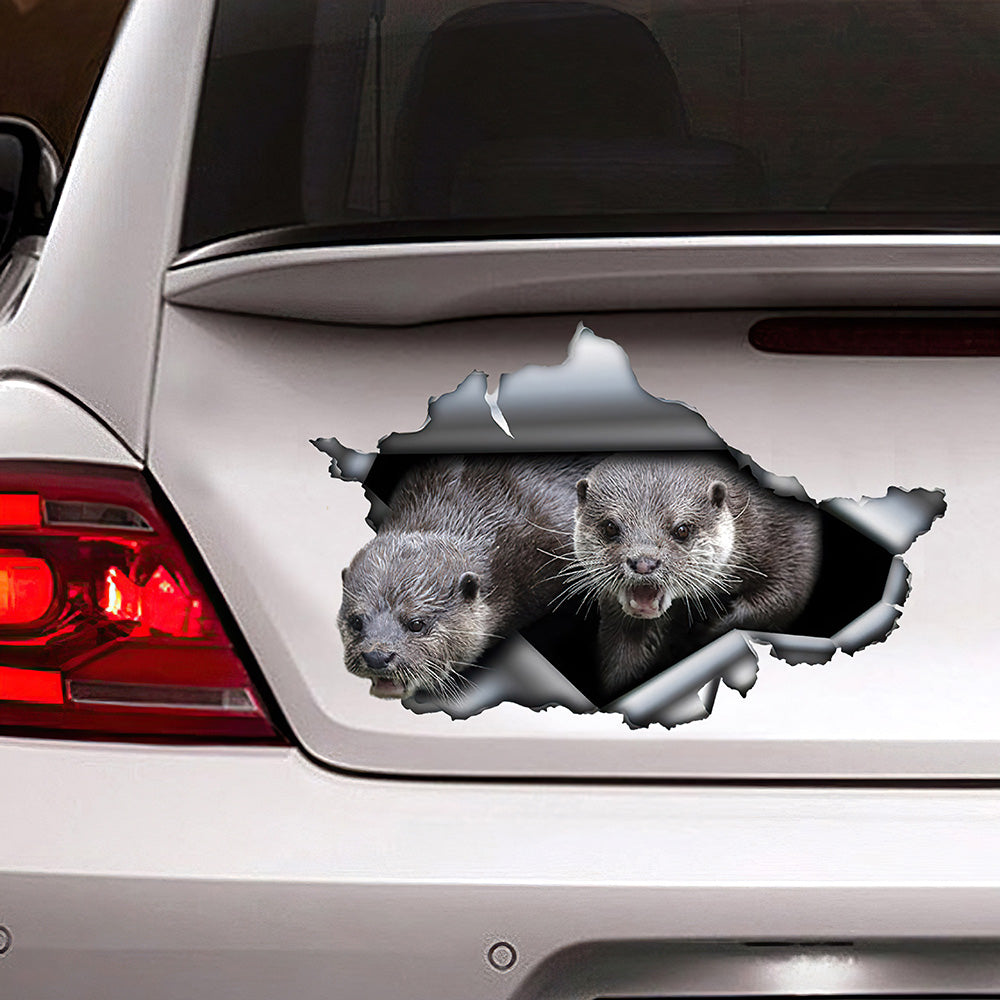 Best Otters Sticker , Car Decoration Car 3D Stickers Decal Car Accessories Car Decoration Amazing Gift Idea