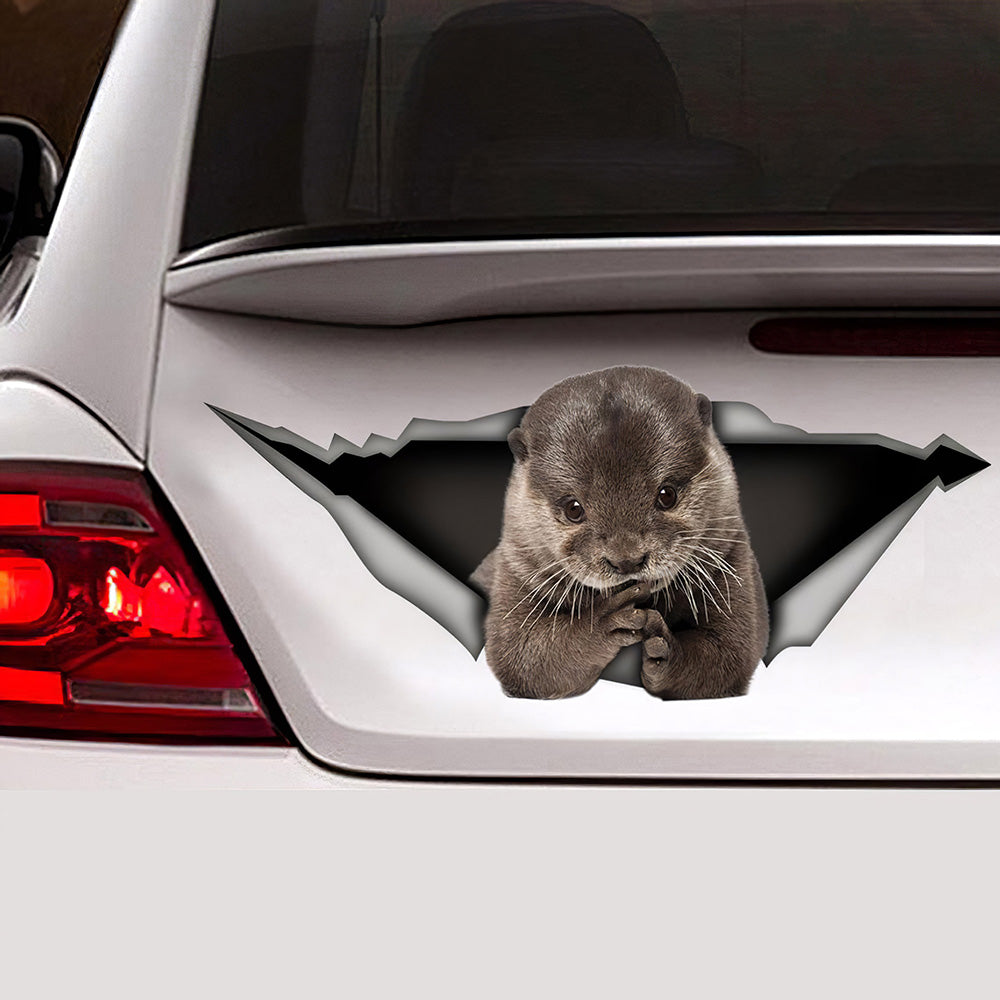 Best Otter Sticker, Otter Car 3D Stickers Decal Car Accessories Car Decoration Amazing Gift Idea