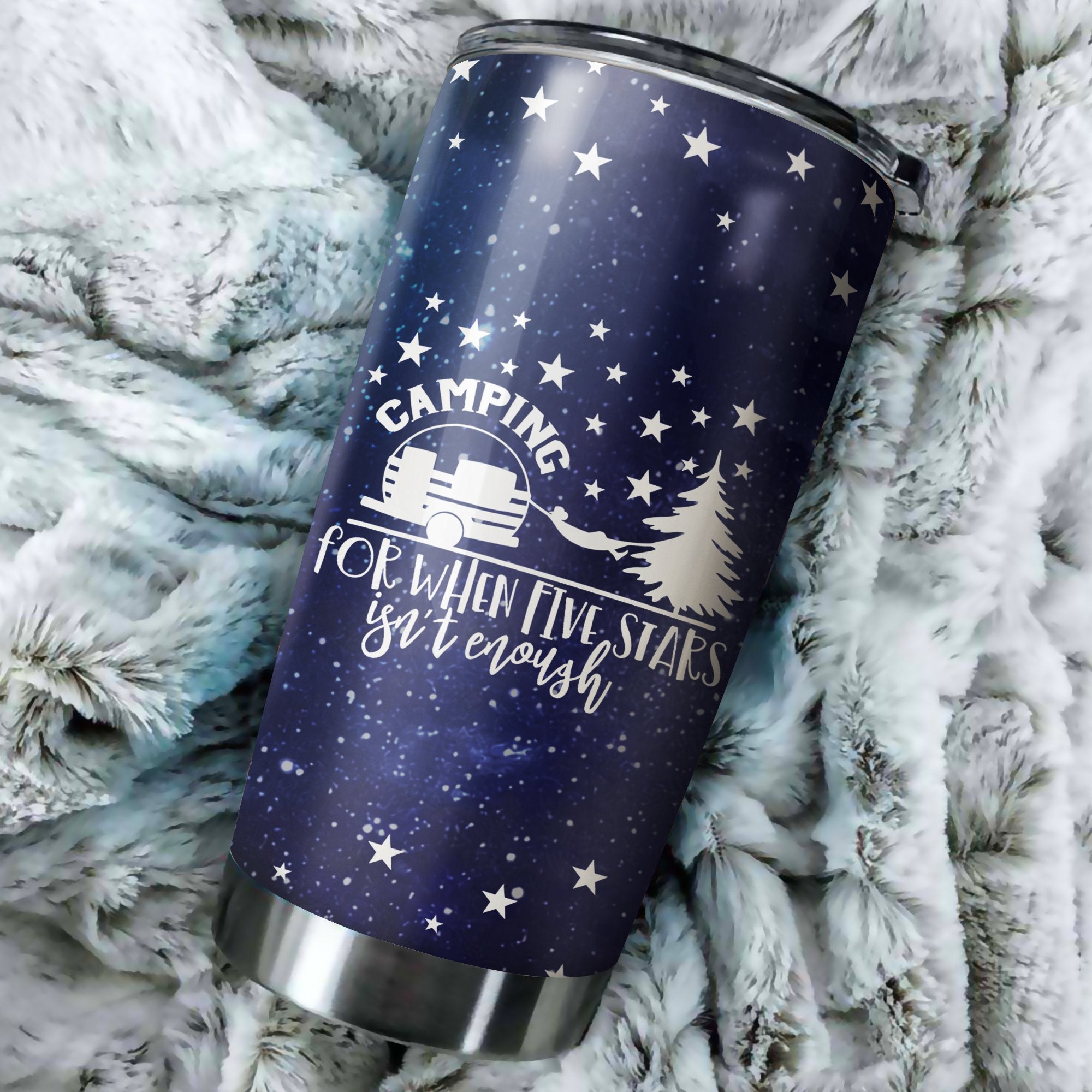 Just A Girl Who Loves Camping Camfire Tumbler 2021