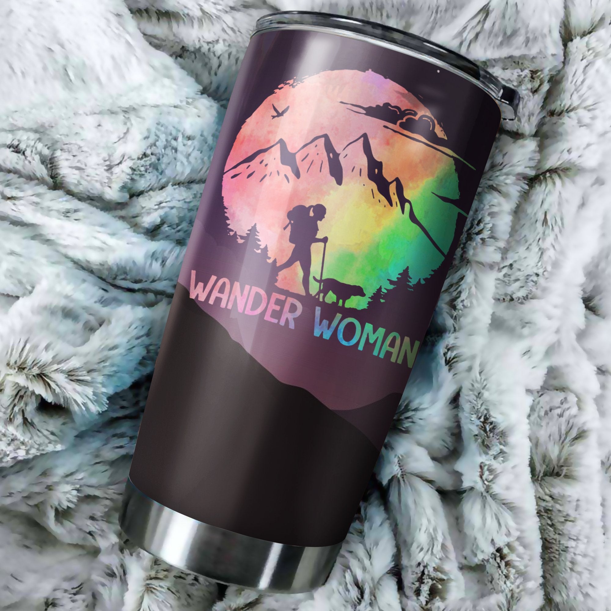 Wander Woman I Hate People Camping Camfire Tumbler 2021