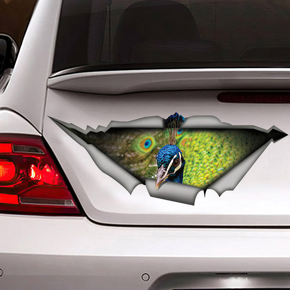 Best Peacock Car 3D Stickers Decal Car Accessories Car Decoration Amazing Gift Idea