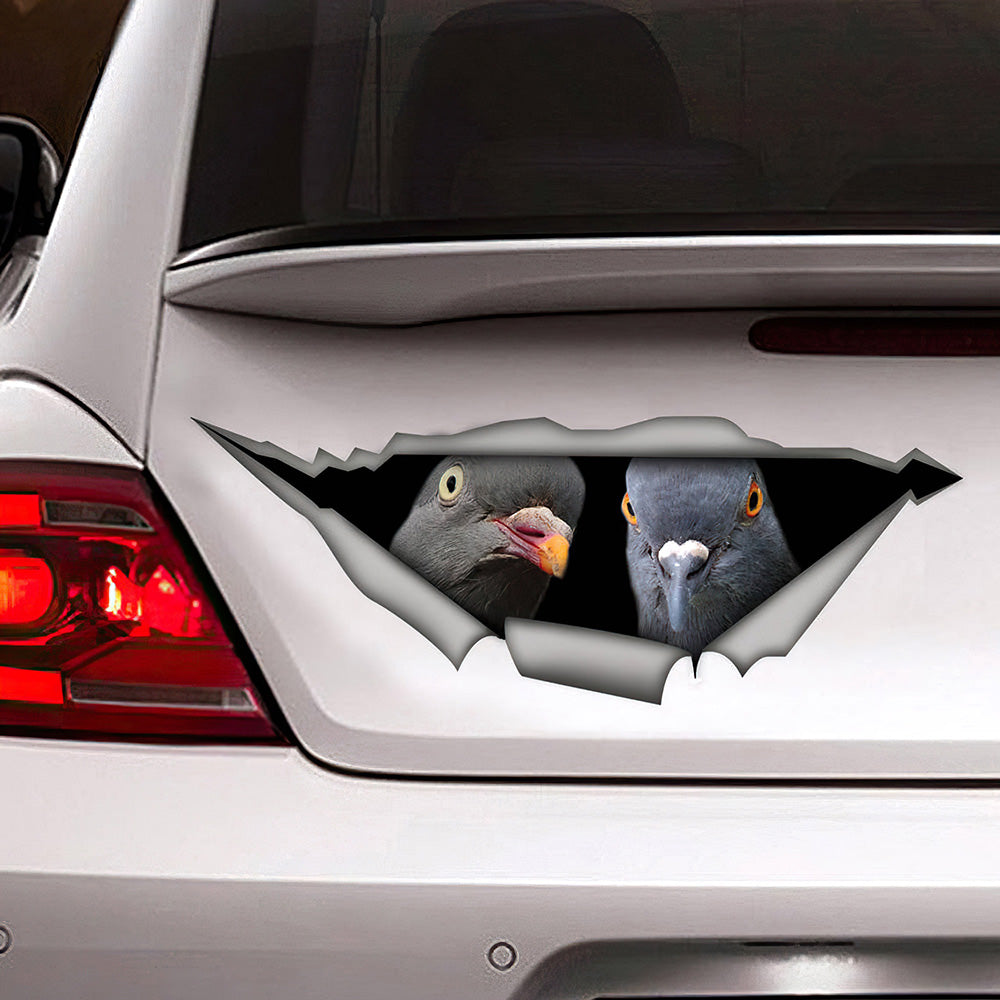 Best Pigeon Car 3D Stickers Decal Car Accessories Car Decoration Amazing Gift Idea