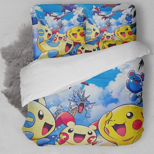 Pikachu And Friends Bedding Set