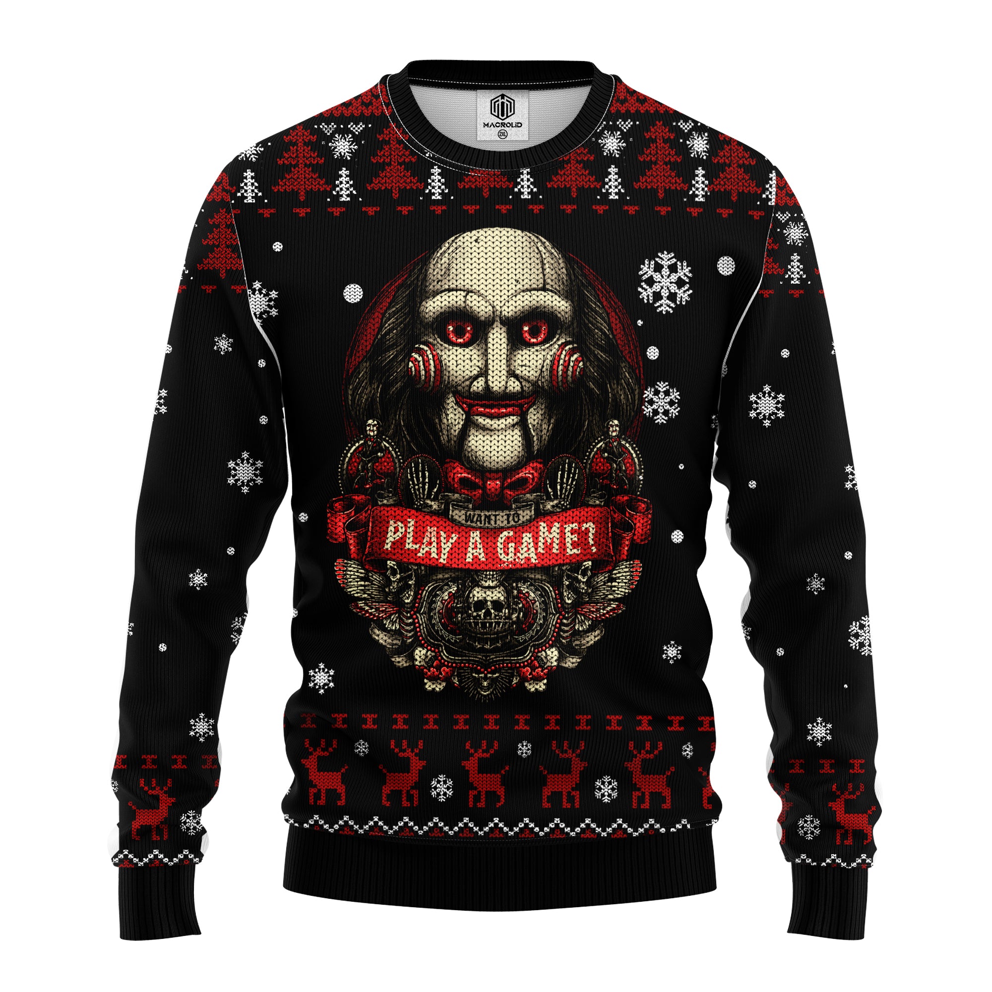 Play A Game Jigsaw Ugly Christmas Sweater Xmas Gift