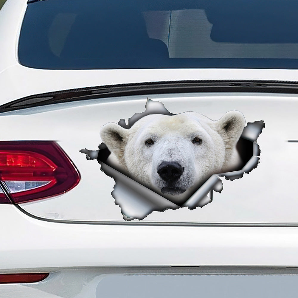 Best Polar Bear Car Decal , Polar Bear Car 3D Stickers Decal Car Accessories Car Decoration Amazing Gift Idea