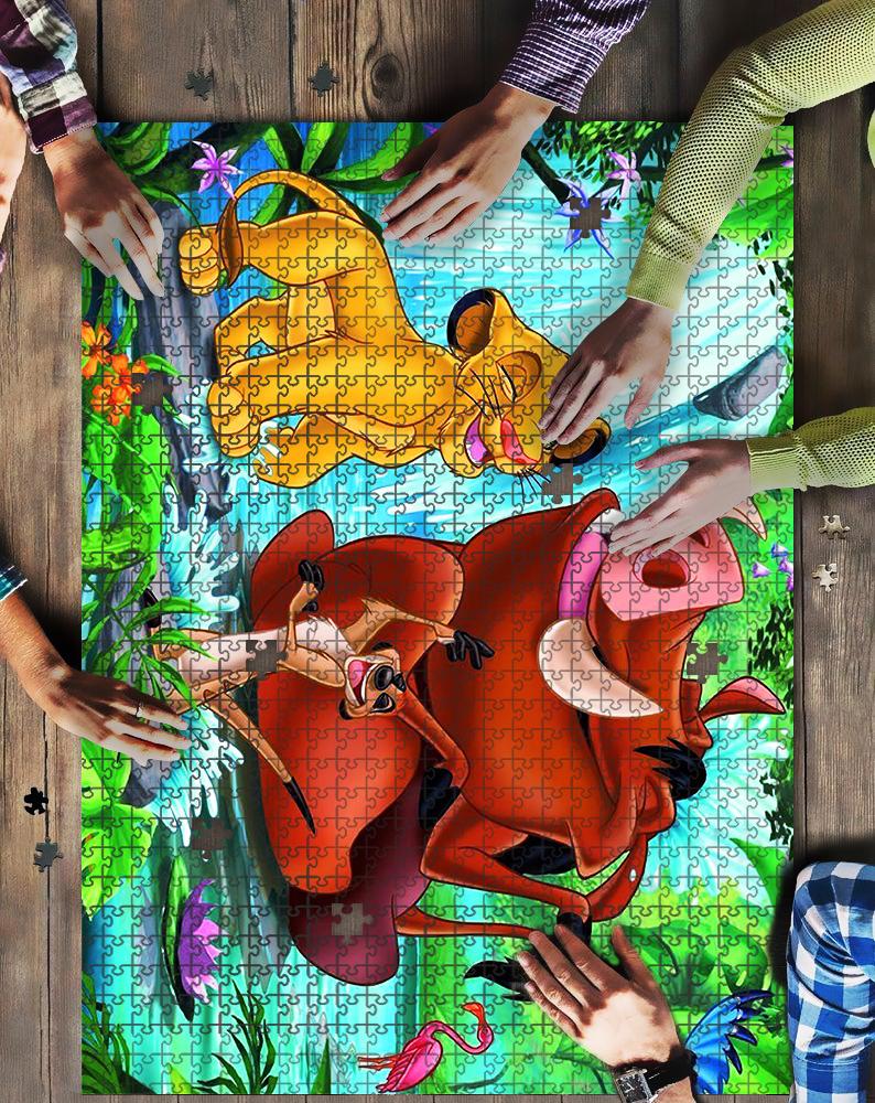 Poster The Lion King Jigsaw Mock Puzzle Kid Toys