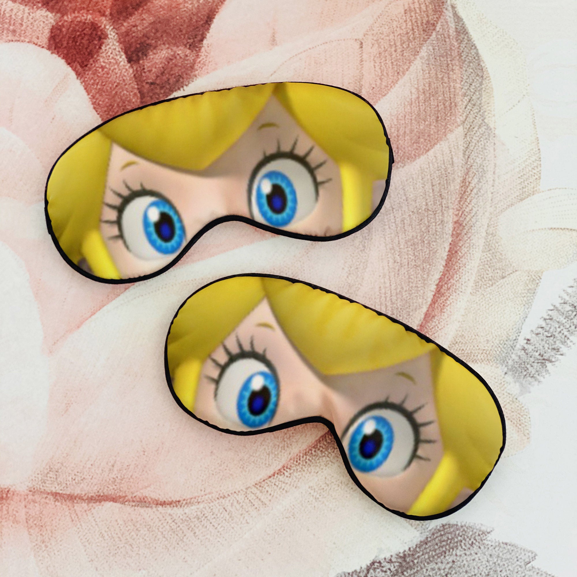 Princess Peach from Mario Custom Sleep Mask