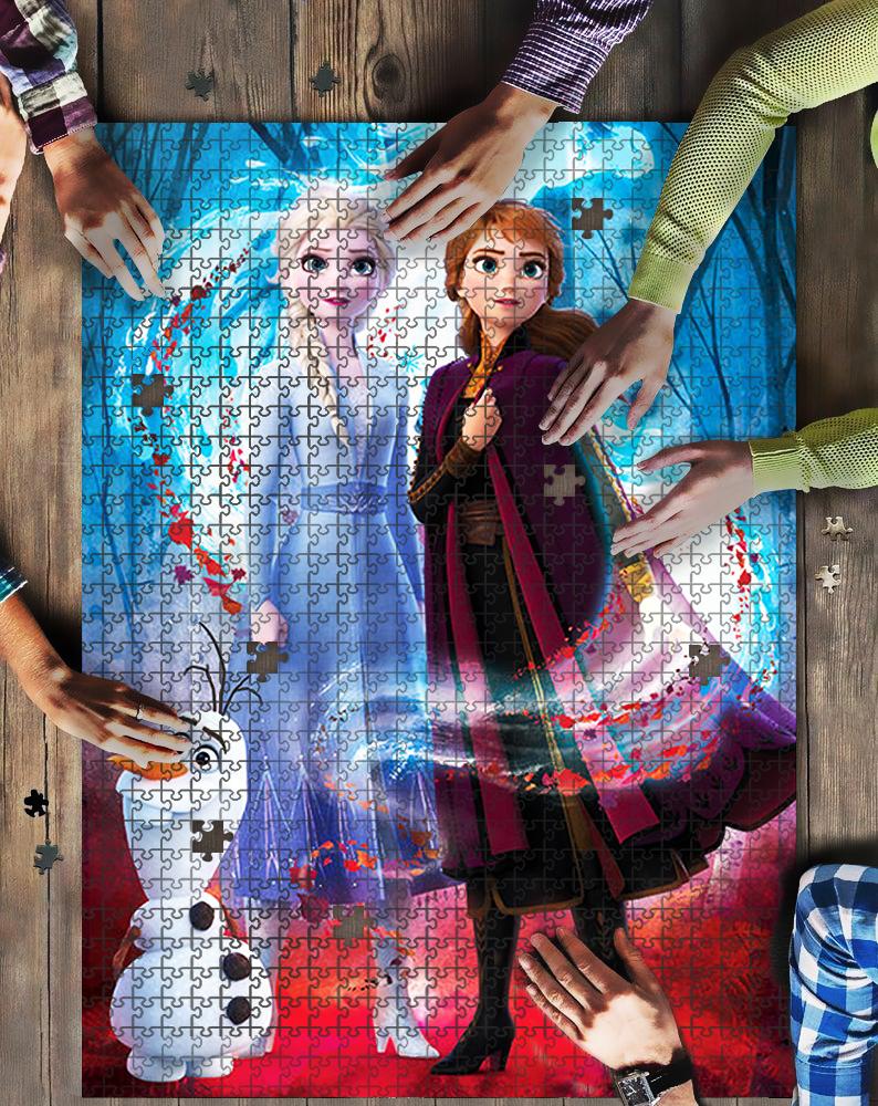 Princess Of Frozen Jigsaw Mock Puzzle Kid Toys