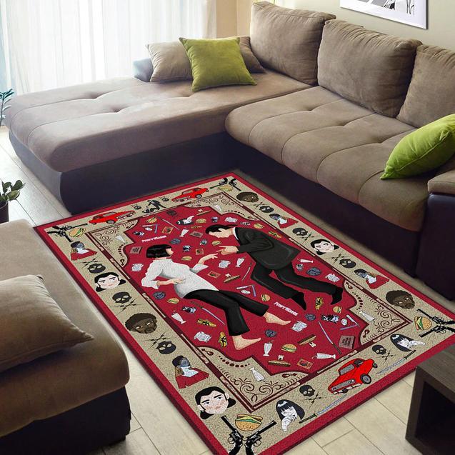 Pulp Fiction Rug Home Decor Bedroom Living Room Decor