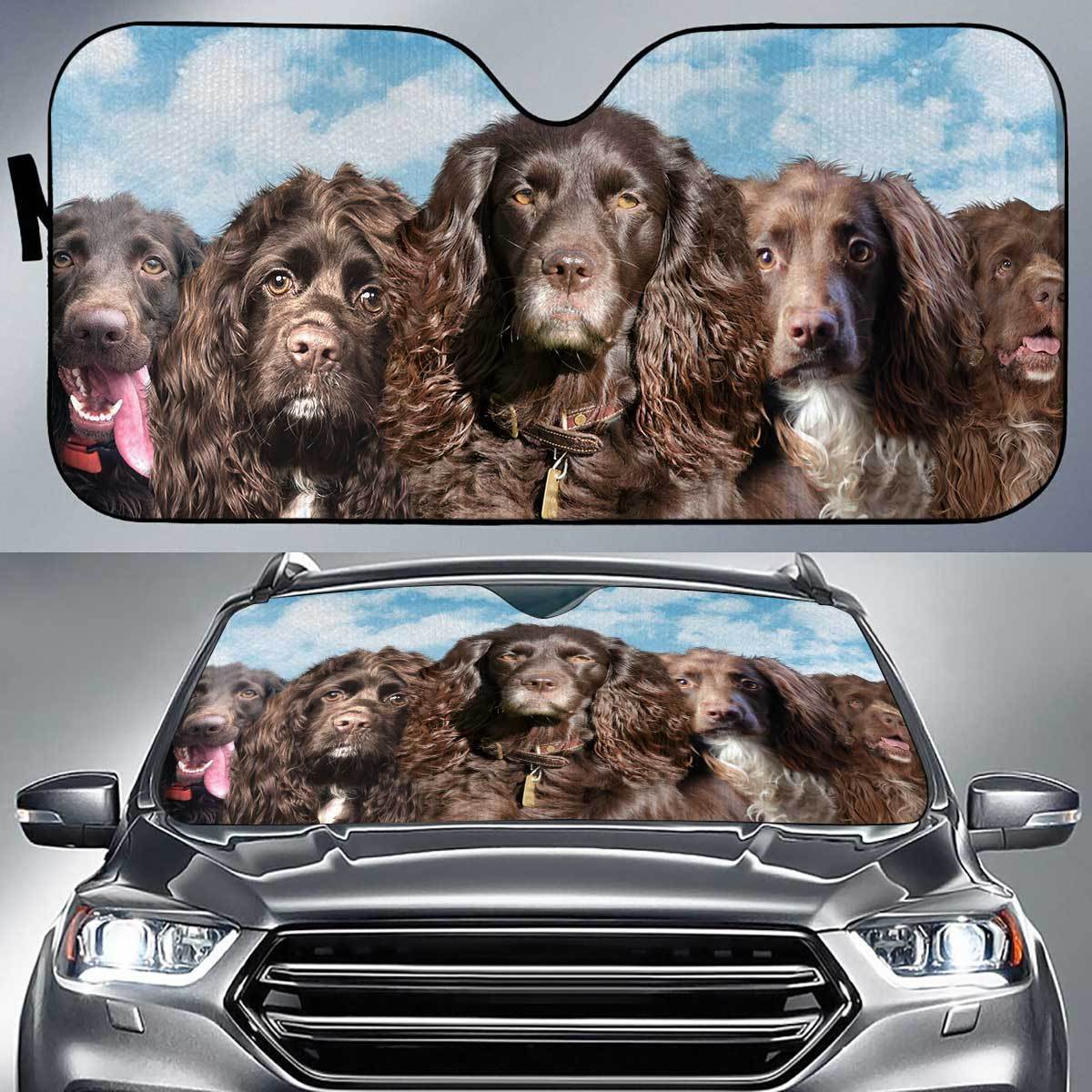 Boykin Spaniel Funny Team Auto Sun Shade Gift Ideas 2021