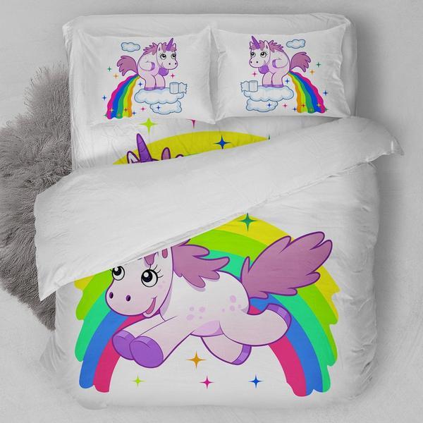 Rainbows Unicorn Bedding Set