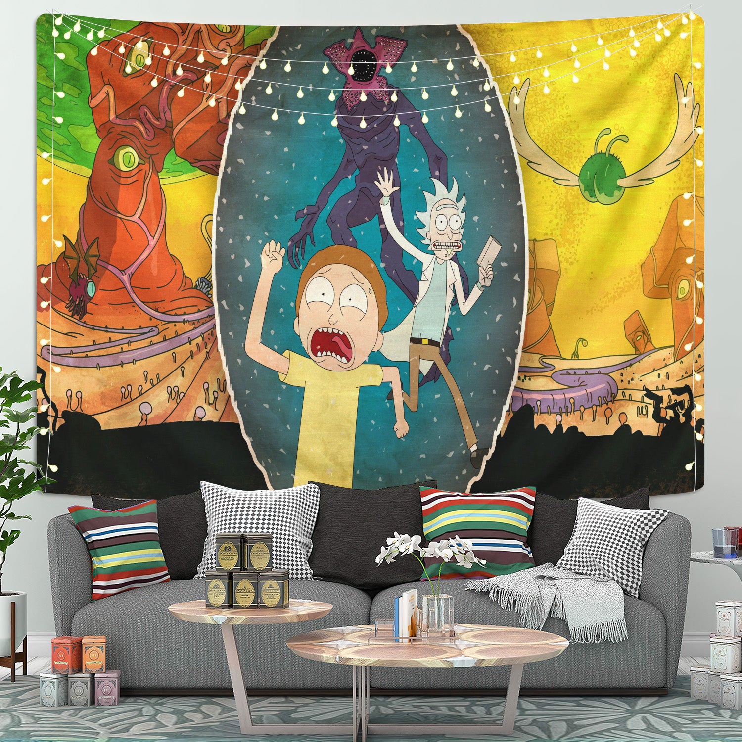 Rick And Morty Funny Tapestry Room Decor