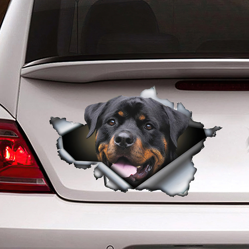 Best Rott Car Decal, Rottweiler Car 3D Stickers Decal Car Accessories Car Decoration Amazing Gift Idea