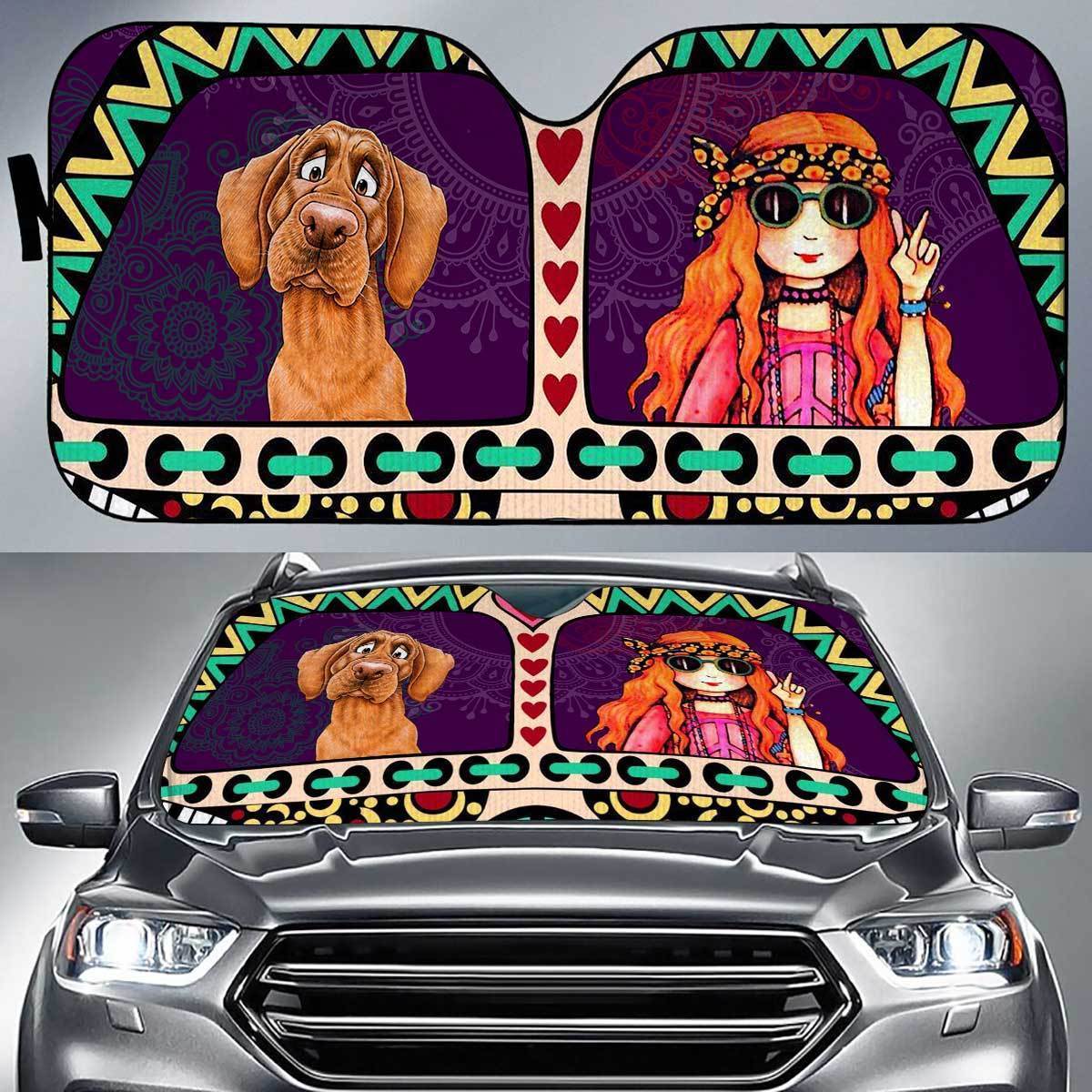 Vizsla Peace Auto Sun Shade Gift Ideas 2022