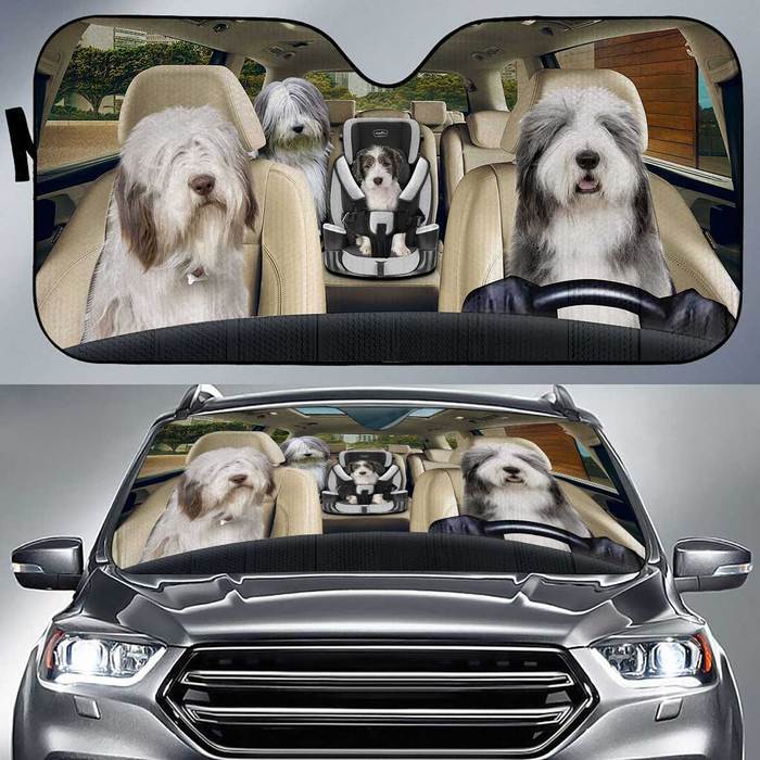 Bearded Collie Auto Sun Shade Baby In Car, Gift Ideas 2022