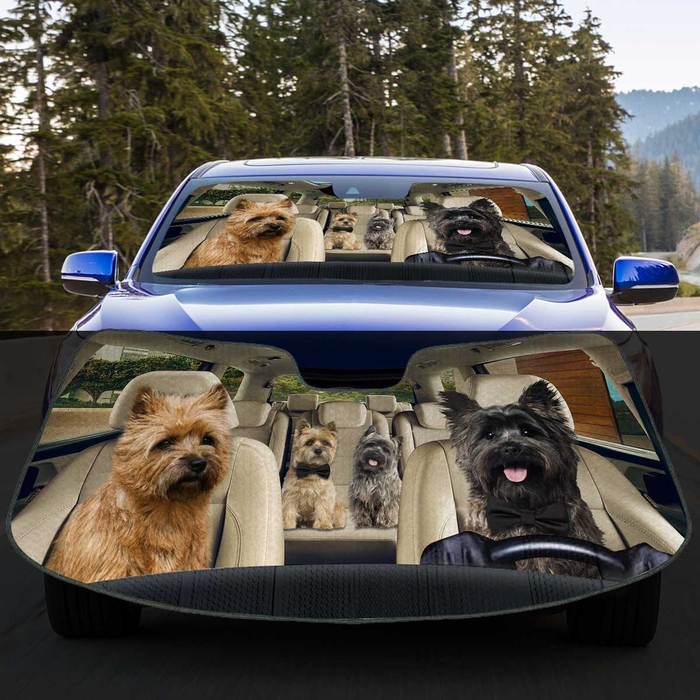Cairn Terrier Auto Sun Shade Puppy In Car, Gift Ideas 2021
