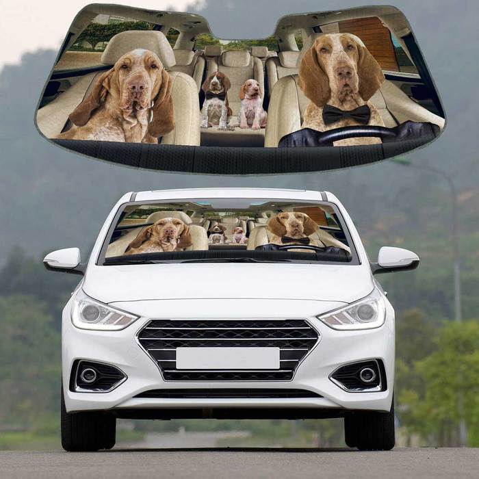 Bracco Italiano Auto Sun Shade Puppy In Car, Gift Ideas 2022