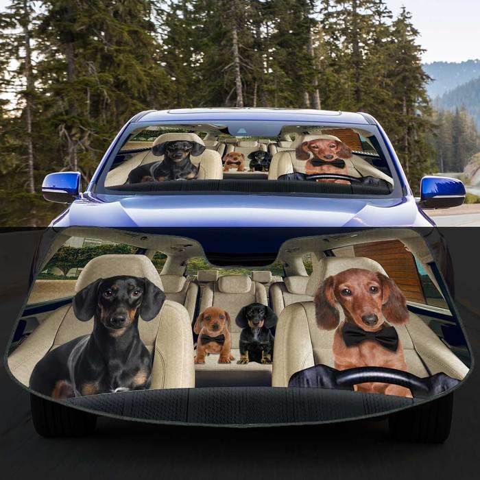 Dachshund Auto Sun Shade Puppy In Car, Gift Ideas 2022